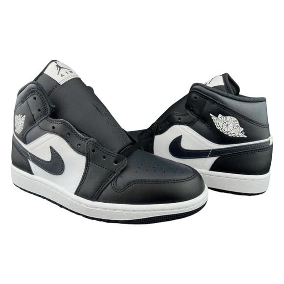 Size 11 - Air Jordan 1 Mid Black Off Noir Summit White Nike Deadstock DQ8426-010 - Picture 1 of 5
